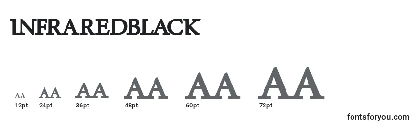 InfraredBlack Font Sizes