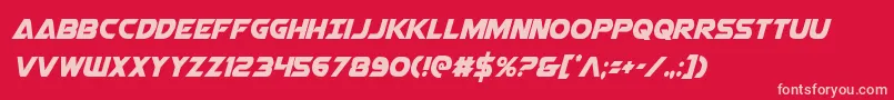More about Airstrikecond Font Airstrikecond Font – Pink Fonts on Red Background