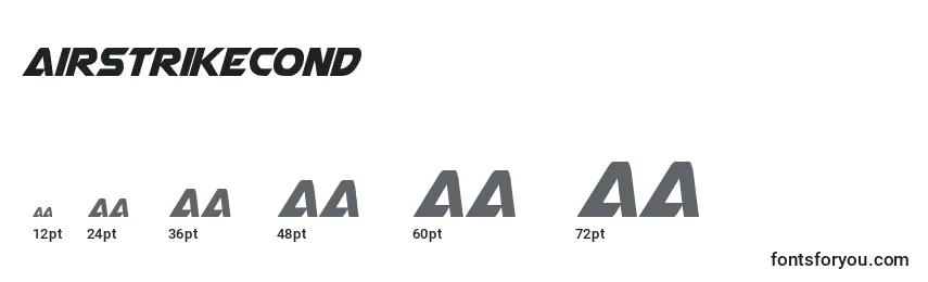 Airstrikecond Font Sizes