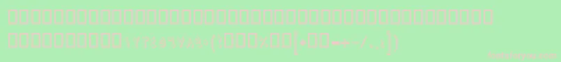 BNikiShadow Font – Pink Fonts on Green Background