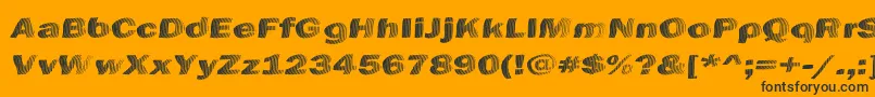 ChefsSliceNovice Font – Black Fonts on Orange Background