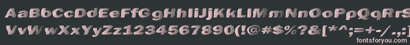 ChefsSliceNovice Font – Pink Fonts on Black Background