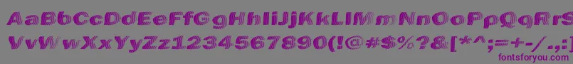 ChefsSliceNovice Font – Purple Fonts on Gray Background