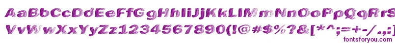 ChefsSliceNovice Font – Purple Fonts on White Background