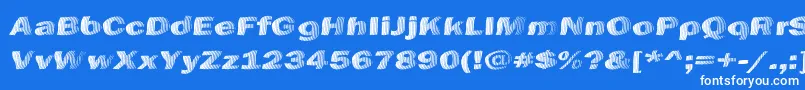 ChefsSliceNovice Font – White Fonts on Blue Background