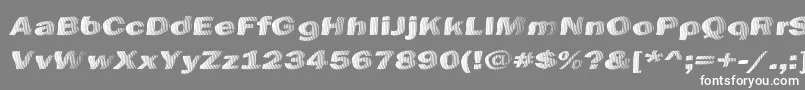 フォントChefsSliceNovice – 灰色の背景に白い文字