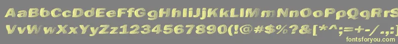 ChefsSliceNovice Font – Yellow Fonts on Gray Background