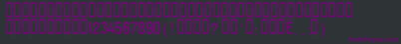 T132wA Font – Purple Fonts on Black Background