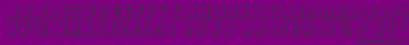 Mightyshadow Font – Black Fonts on Purple Background