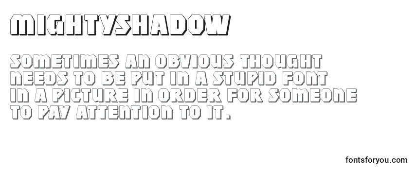 Шрифт Mightyshadow