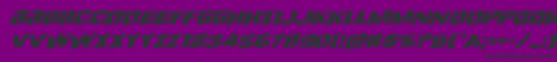Lefthandlukerotal Font – Black Fonts on Purple Background