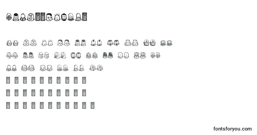 Шрифт TeubРІdcoxy1 – алфавит, цифры, специальные символы