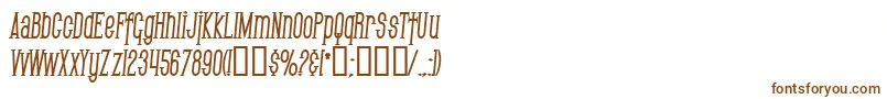 SfGothicanCondensedBoldItalic Font – Brown Fonts