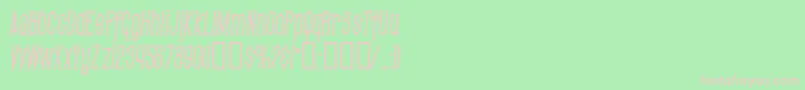 SfGothicanCondensedBoldItalic Font – Pink Fonts on Green Background