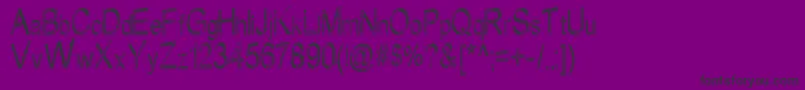 RustySign Font – Black Fonts on Purple Background