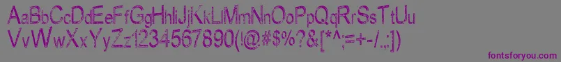 RustySign Font – Purple Fonts on Gray Background