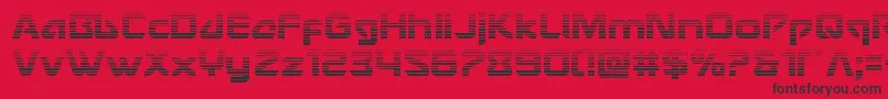 Usangelgrad Font – Black Fonts on Red Background