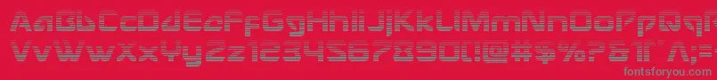 Usangelgrad Font – Gray Fonts on Red Background