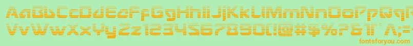 Usangelgrad Font – Orange Fonts on Green Background