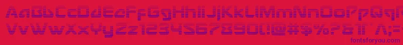Usangelgrad-Schriftart – Violette Schriften auf rotem Hintergrund