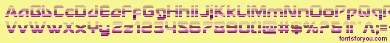 Usangelgrad Font – Purple Fonts on Yellow Background