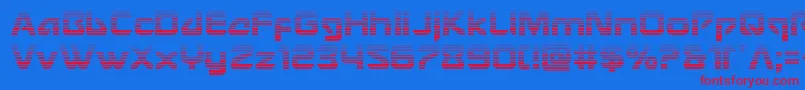 Usangelgrad Font – Red Fonts on Blue Background