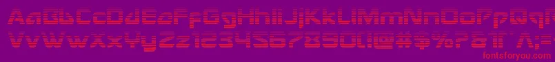 Usangelgrad Font – Red Fonts on Purple Background