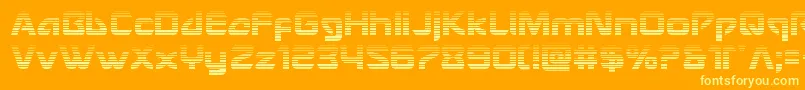 Usangelgrad Font – Yellow Fonts on Orange Background
