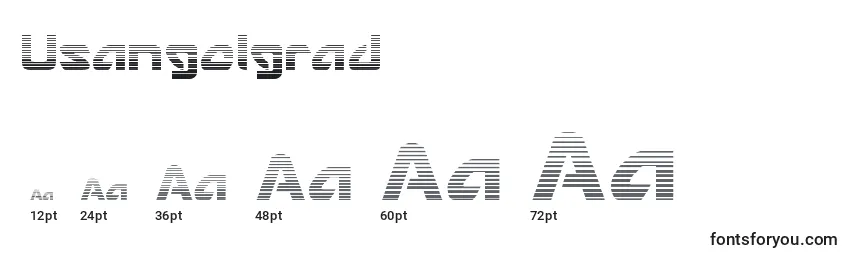 Usangelgrad Font Sizes