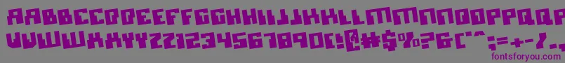 Micronianro Font – Purple Fonts on Gray Background
