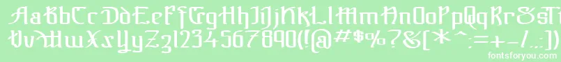 TheBlackBloc Font – White Fonts on Green Background