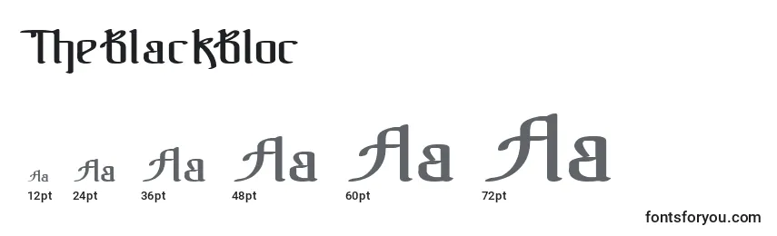 TheBlackBloc Font Sizes