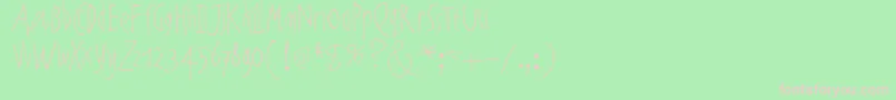 fuente Noartonlychaos – Fuentes Rosadas Sobre Fondo Verde