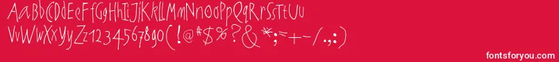 Noartonlychaos Font – White Fonts on Red Background