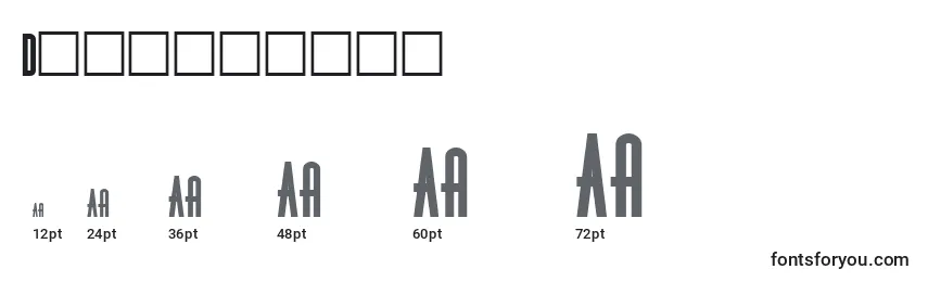 Dinerobese Font Sizes
