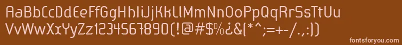Шрифт SabaticaRegular – розовые шрифты на коричневом фоне