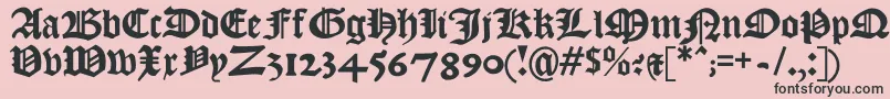 Kjv1611 Font – Black Fonts on Pink Background