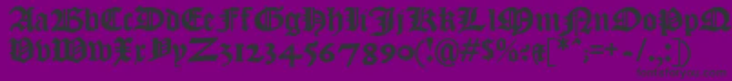 Kjv1611 Font – Black Fonts on Purple Background