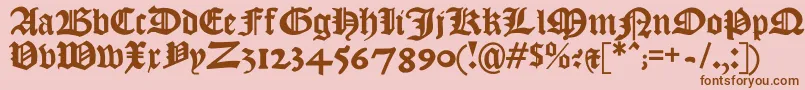 More about Kjv1611 Font Kjv1611 Font – Brown Fonts on Pink Background