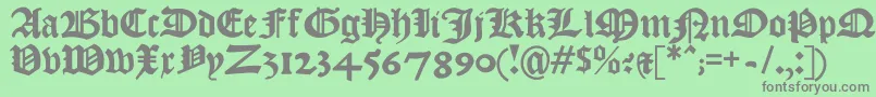 Czcionka Kjv1611 – szare czcionki na zielonym tle