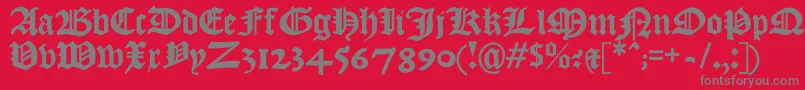 Kjv1611 Font – Gray Fonts on Red Background