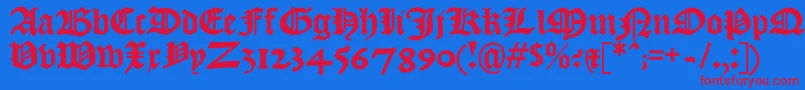 Шрифт Kjv1611 – красные шрифты на синем фоне