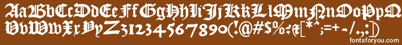 Kjv1611 Font – White Fonts on Brown Background