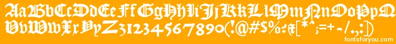 Kjv1611 Font – White Fonts on Orange Background