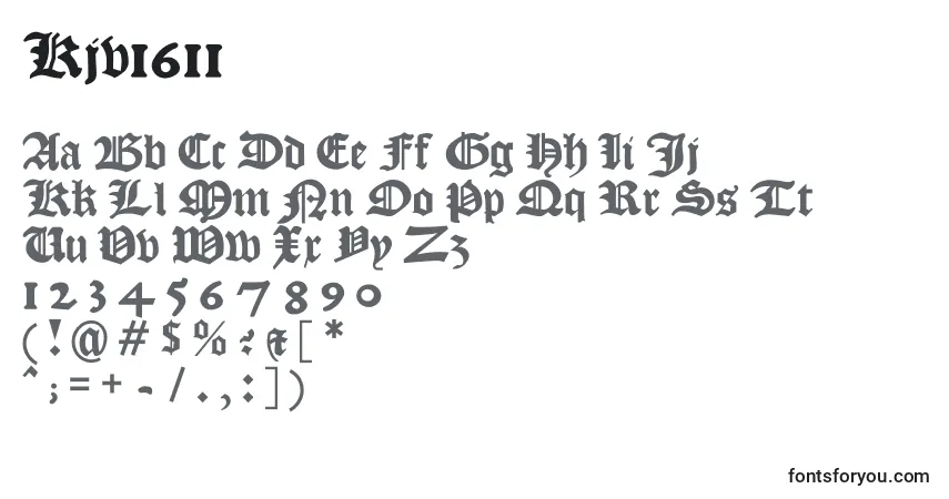 characters of kjv1611 font, letter of kjv1611 font, alphabet of  kjv1611 font