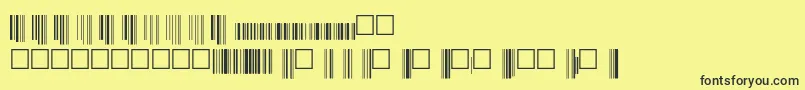 Upcbwrp36xtt Font – Black Fonts on Yellow Background