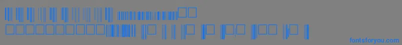 Upcbwrp36xtt-Schriftart – Blaue Schriften auf grauem Hintergrund