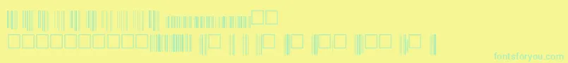 Upcbwrp36xtt-Schriftart – Grüne Schriften auf gelbem Hintergrund