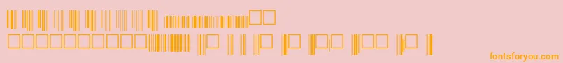 Upcbwrp36xtt Font – Orange Fonts on Pink Background