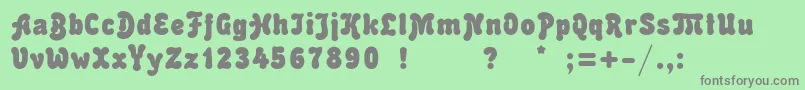 Malahitc Font – Gray Fonts on Green Background